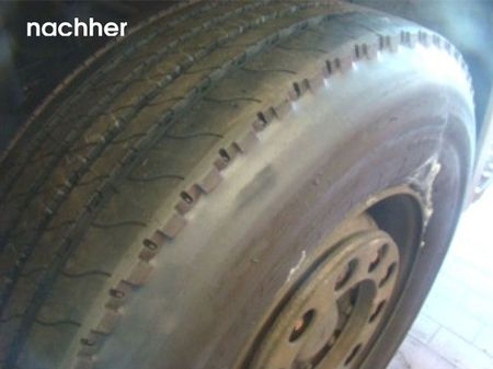 Seitenwandverstärkung für neue und runderneuerte Reifen - nachher