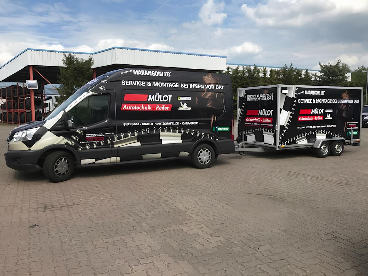 Unser Sprinter mit Anhänger - Mobiler Service